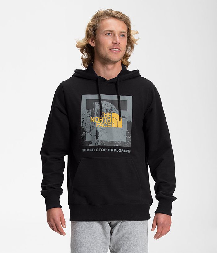 The North Face Mens Hoodie Recycled Climb Graphic 632YDNXQH - Black